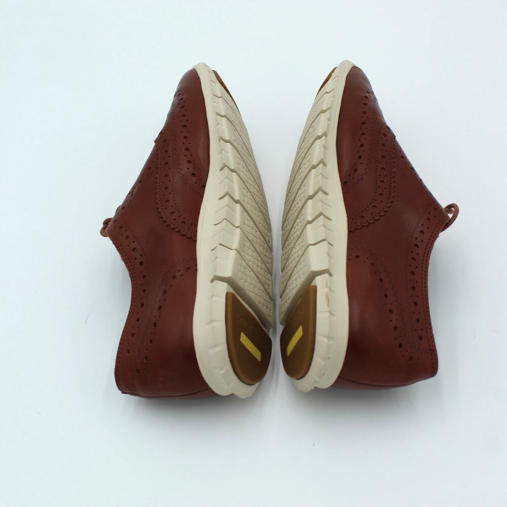 Cole Haan Zerogrand Sneaker Wingtip Oxfords Womens 9 Brown Leather Casual Shoes - Picture 6 of 8